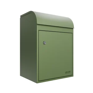 Fulham Medium Front Access Wall Mountable Secure Parcel Box - Green