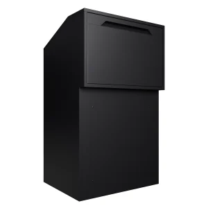 Chelsea High Capacity Lockable Parcel Box, Suitable for Gate, Fence & Through-the-Wall Mounting - Black