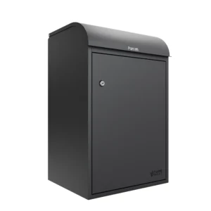 Fulham Large Front Access Wall Mountable Secure Parcel Box - Anthracite