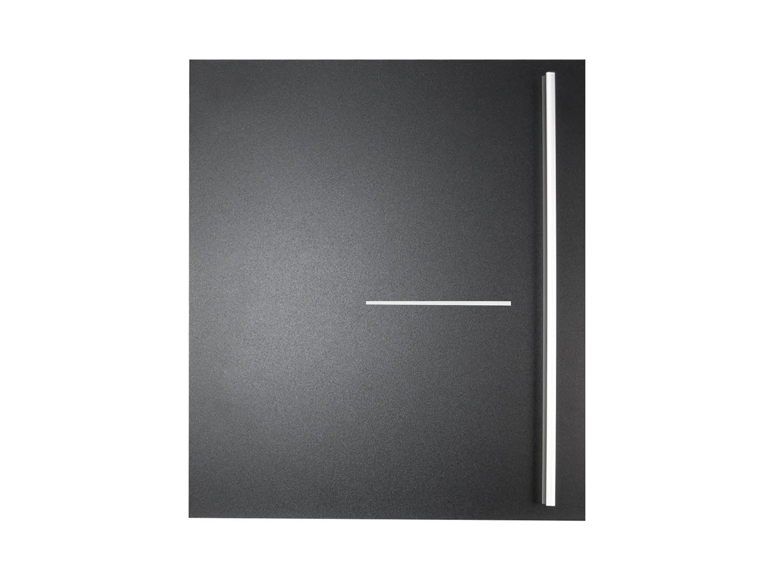 Milan Personalised Modern Letterbox with Newspaper Holder - Black