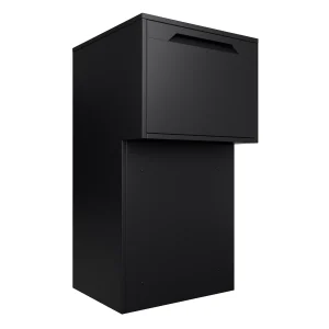 Chelsea II Parcel Post Box for Gate, Fence & Through-the-Wall Mounting - Black