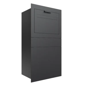 Monaco Anthracite Grey Parcel & Mail box - Fence/Brick Wall