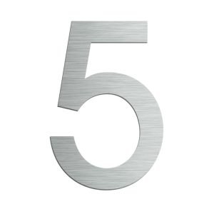 Self Adhesive House Numbers (50mm – Stainless Steel)