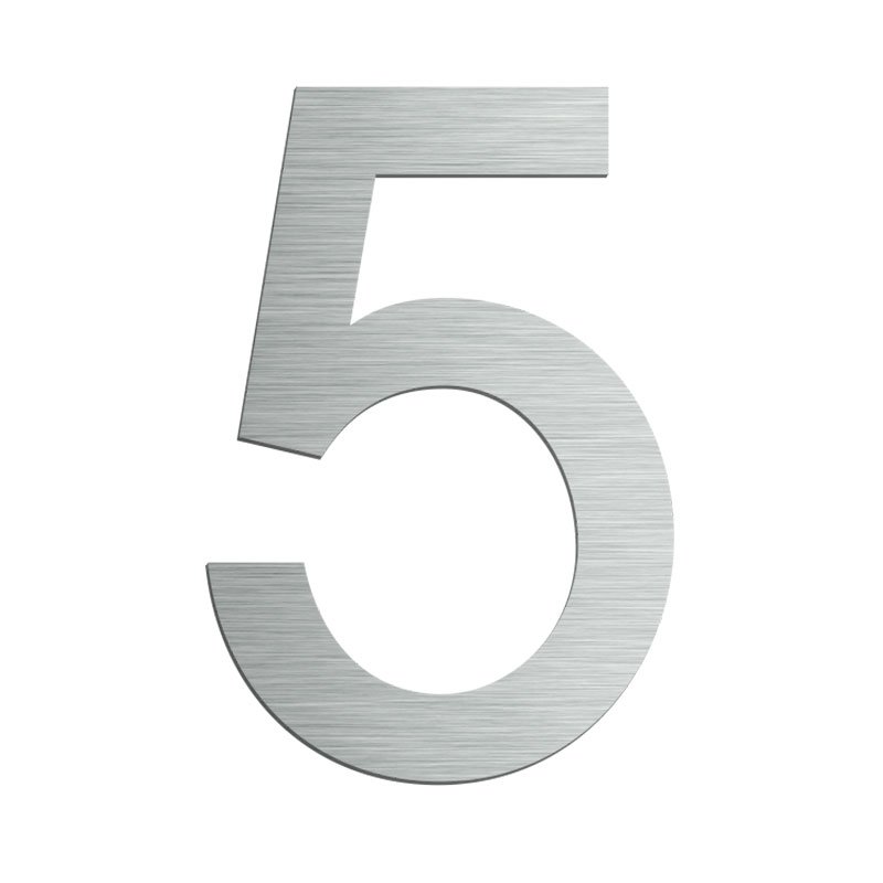 Self Adhesive House Numbers (50mm – Stainless Steel)