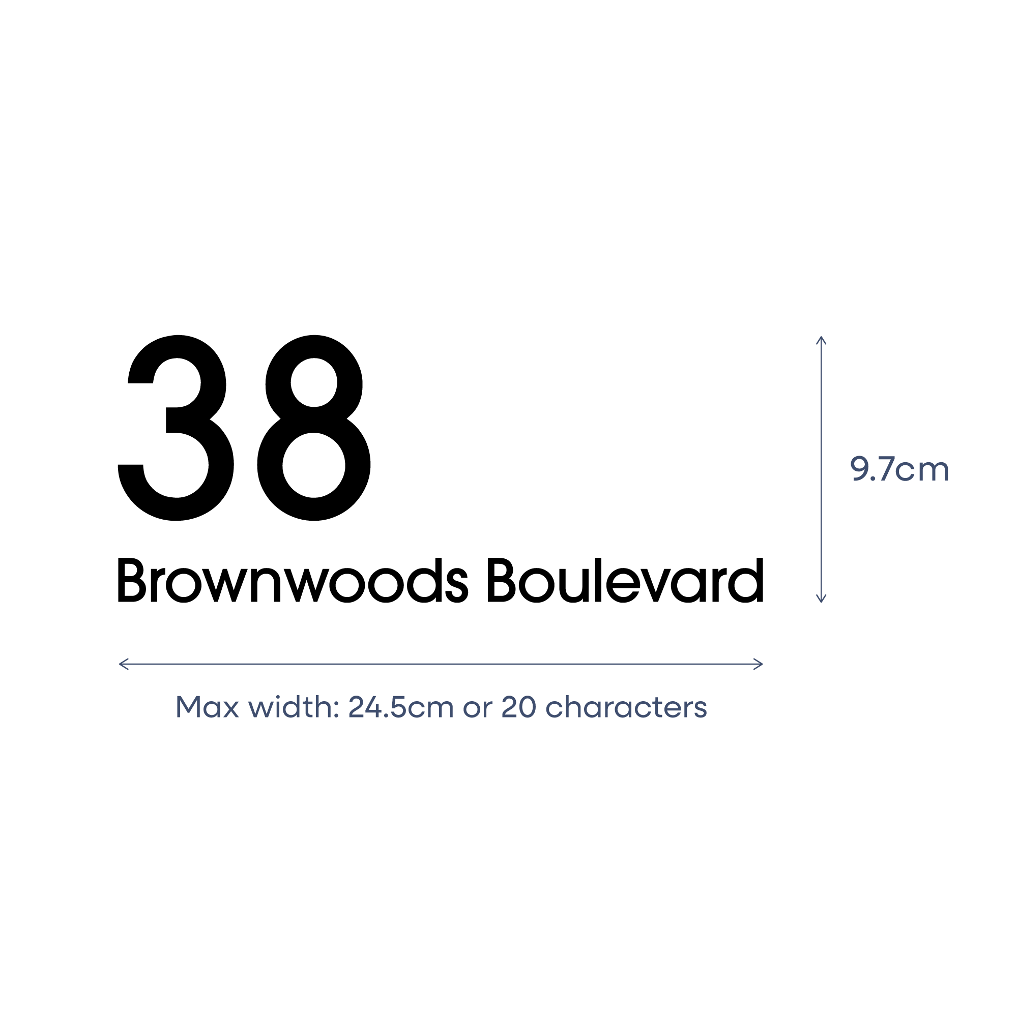 D1 - Address Decal Sticker - Medium – Bild 3