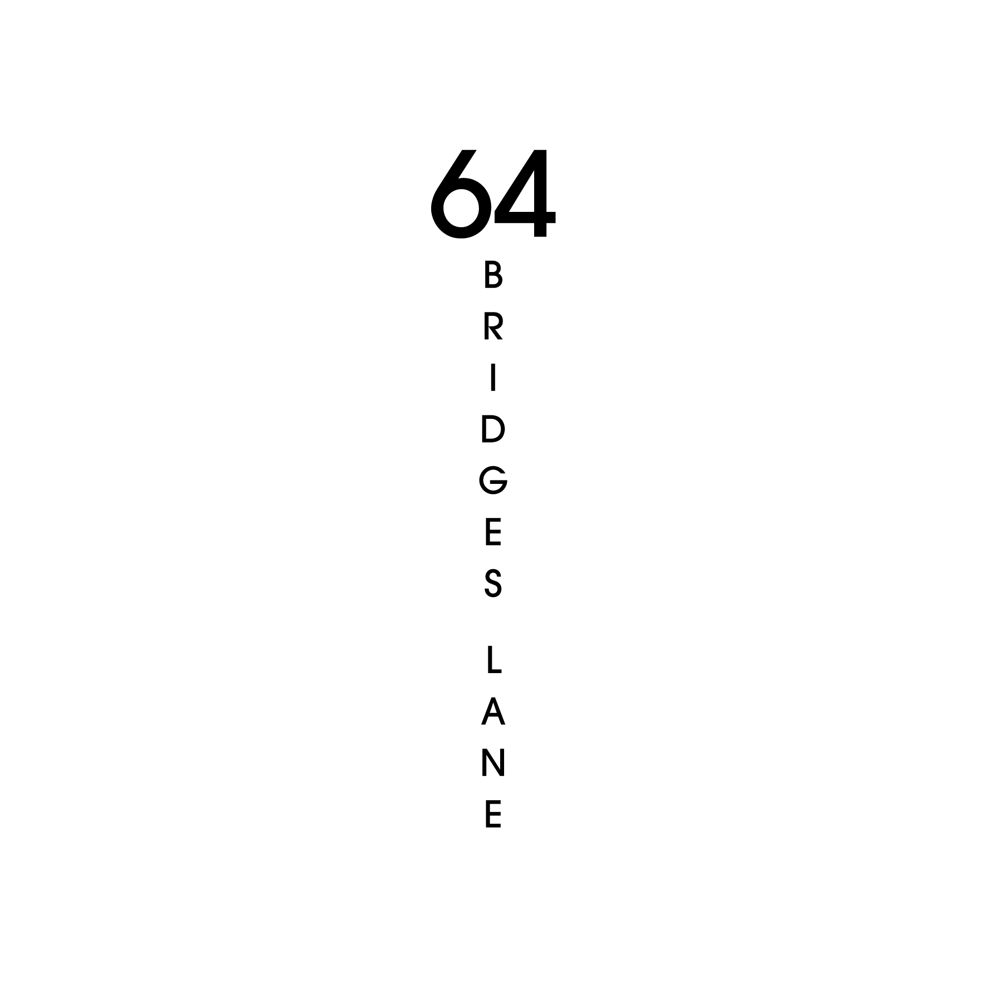 D6 Address Decal Sticker - Vertical Medium in black