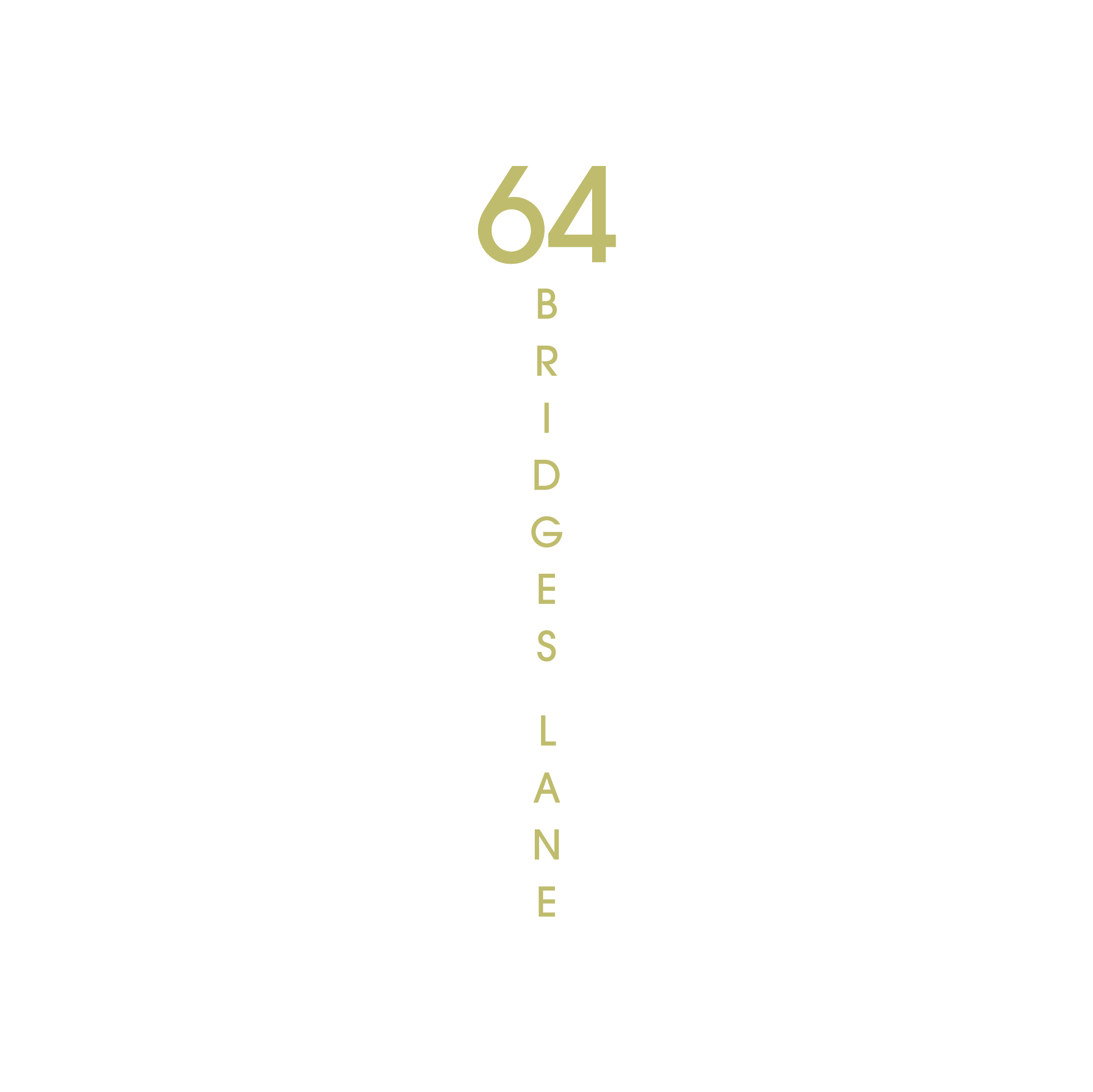 D6 Address Decal Sticker - Vertical Medium in gold