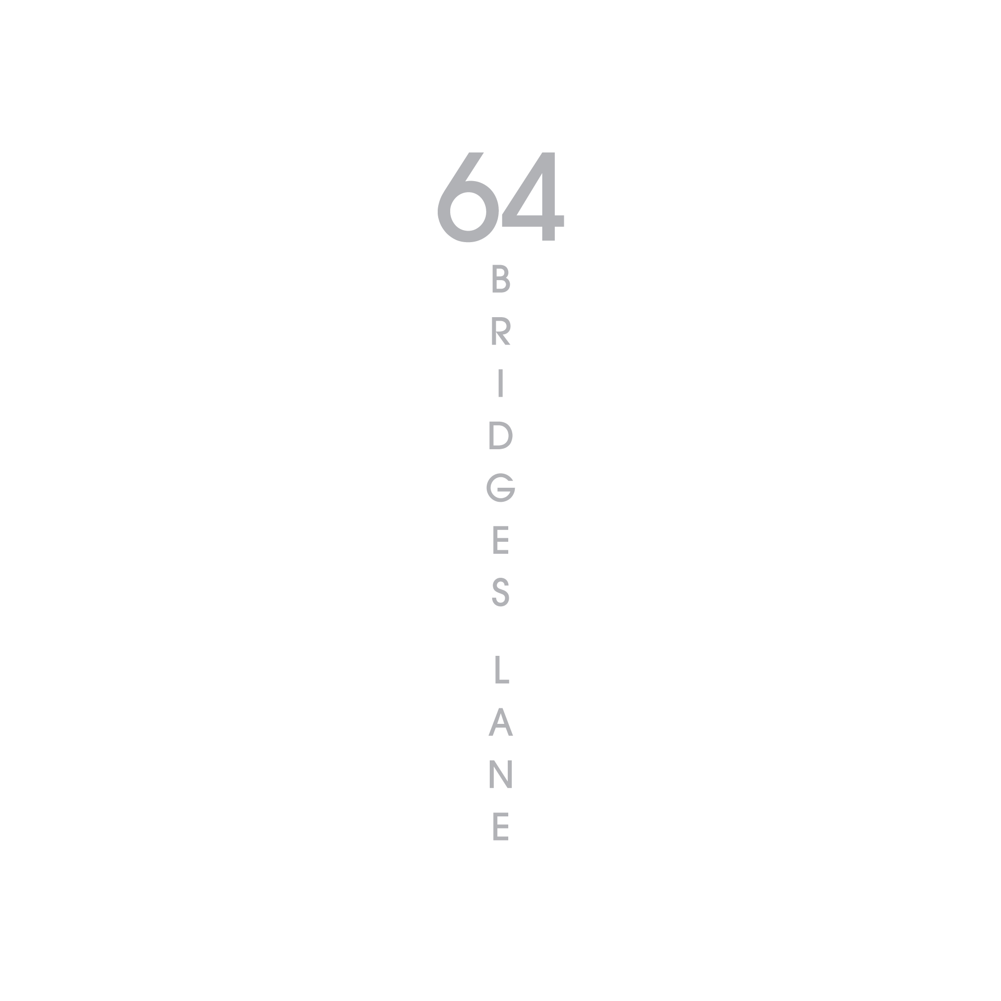 D6 Address Decal Sticker - Vertical Medium in silver