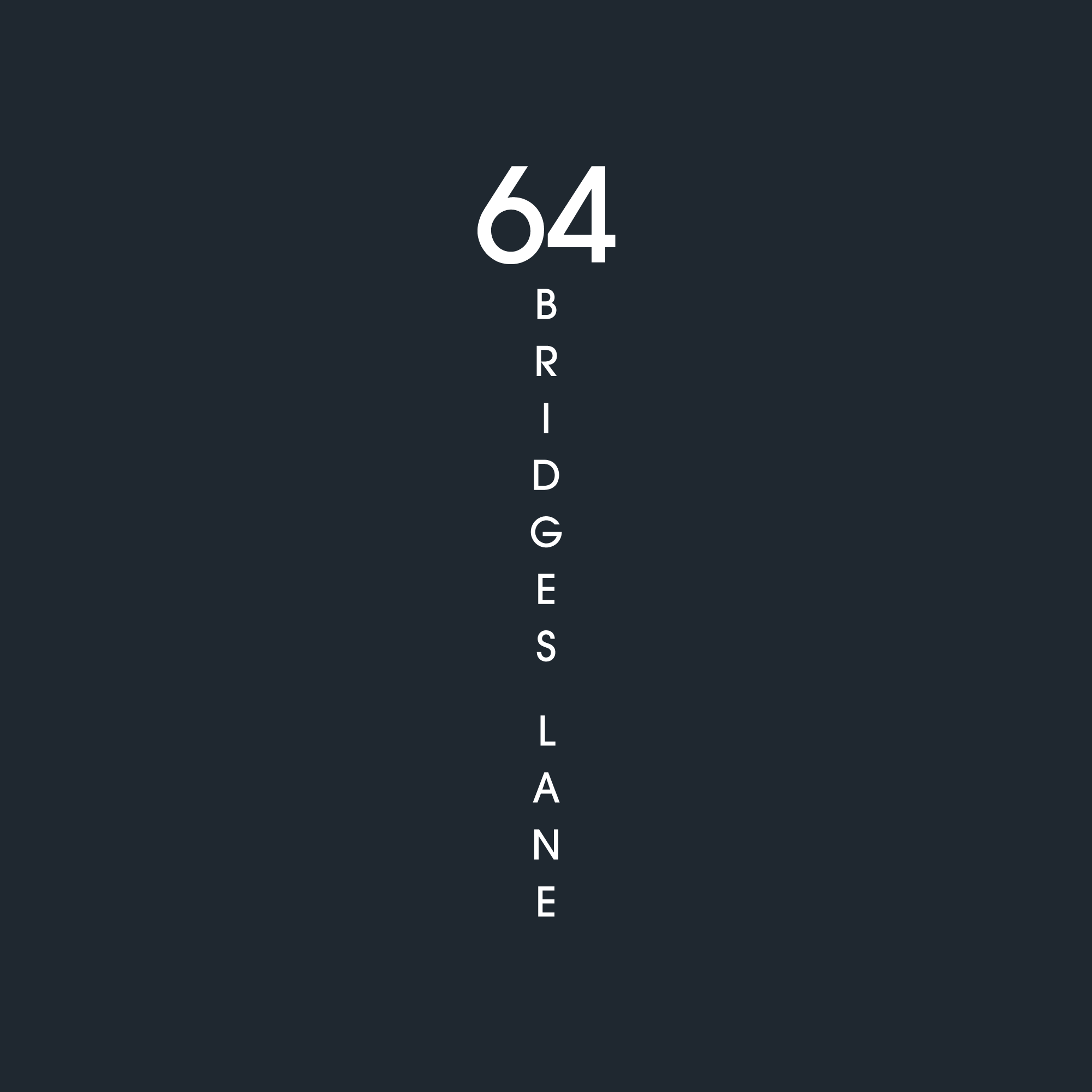 D6 Address Decal Sticker - Vertical Medium in white