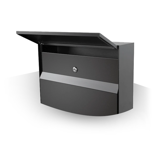 Manilla Wall Mounted Letterbox - Anthracite