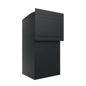 Miami Parcel Letterbox for Gate, Fence & Through-the-Wall Mounting - Black