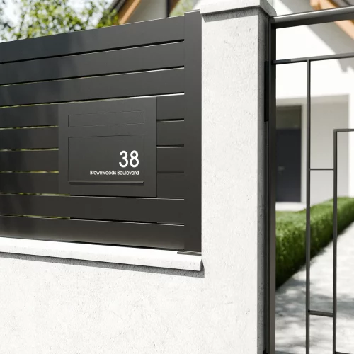 Miami Fence Modern House Black A