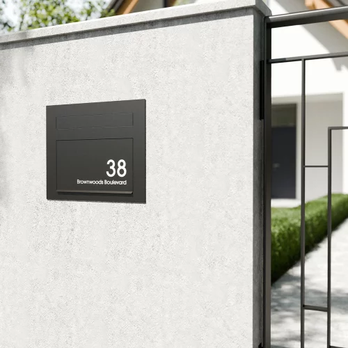 Miami Wall Modern House Black A