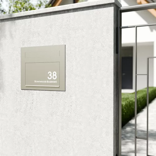 Miami Wall Modern House Pebble A