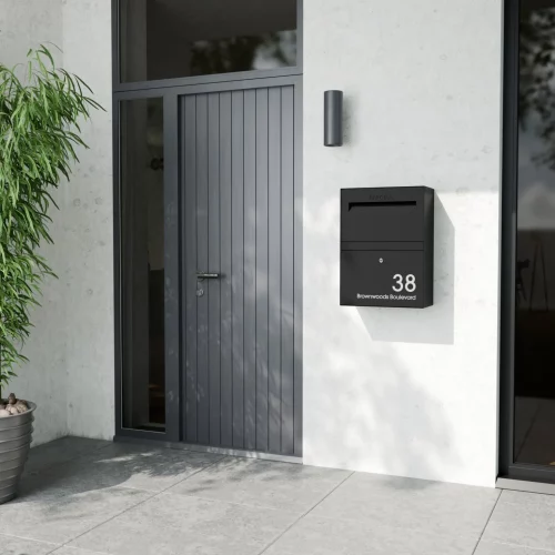 Rome Medium Modern House Black View A